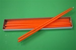 16" Taper Candle-Orange (Pack of 12)