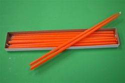16" Taper Candle-Orange (Pack of 12)