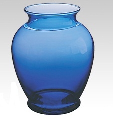 Glass Ginger Vase - Cobalt (Case of 12)