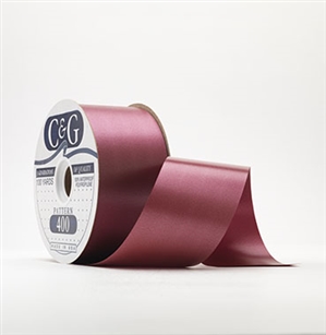 Ribbon #40 Burgundy Florasatin 100 Yd