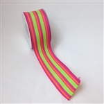 Ribbon #9 Perky Stripe Wired Edge 10Yd