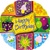 Happy Birthday Icons Foil Balloon