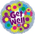 Get Well Daisies Foil Balloon