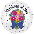 Thinking of You Graphic Bouquet Foil Balloon