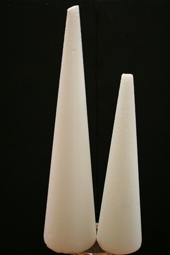 Styrofoam Cones: Pack of 2