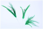 Flutterz Feather Pick with rhinestone - Green (Pack of 3)