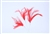 Flutterz Feather Pick with rhinestone - Red (Pack of 3)