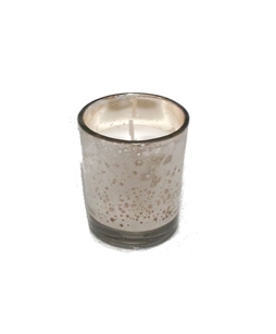 Silver Mercury Votive Candle Holder With Candle (Case of 12)