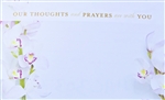 "Our Thoughts and Prayers are with You" Enclosure Card (pack of 50)