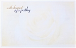"With Deepest Sympathy" Rose Enclosure Cards (pack of 50)
