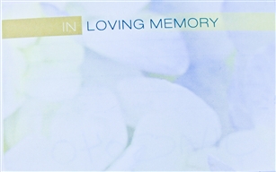 "In Loving Memory" Cobblestone Enclosure Cards (pack of 50)