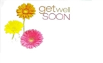 "Get Well Soon" Daisy Enclosure Cards (pack of 50)