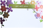 "Get Well Soon" Daisy Sympathy Enclosure Cards (pack of 50)
