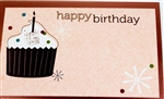 "Happy Birthday" Cupcake Enclosure Cards (pack of 50)