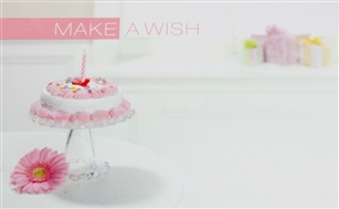 "Make A wish" Cake Enclosure Cards (pack of 50)