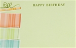 "Happy Birthday" Gift Box Enclosure Cards (pack of 50)
