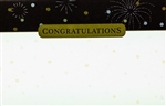 "Congratulations" Fireworks Enclosure Cards (pack of 50)