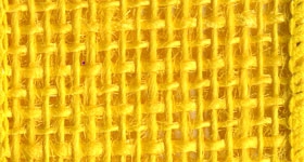 Ribbon #40 Burlap Bright Yellow 10Yd Morex