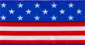 Ribbon #40 Stars & Stripes Red/Wh/Blue 914 3Yd