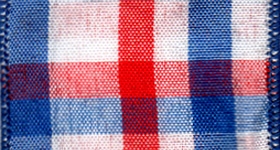 Ribbon #40 Wired Chic Red White Blue Plaid 914 50Y
