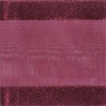 Ribbon #3 Delight Sheer Burgandy W/Satin Edge 25Y