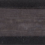 Ribbon #3 Delight Sheer Black W/Satin Edge 25Y