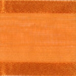 Ribbon #3 Delight Sheer Orange W/Satin Edge 25Y