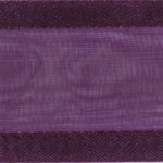 Ribbon #3 Delight Sheer Plum W/Satin Edge 25Y