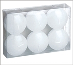 2" Floating Candle (Pack of 6) - White