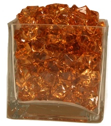 Amber Acrylic Rocks 2.5cm