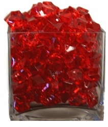 Red Acrylic Rocks 2.5cm