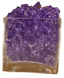 Purple Acrylic Rocks 2.5cm