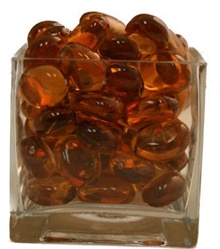 Amber Acrylic Vase Filler 3cm