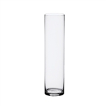 Cylinder Glass Vase 4x18