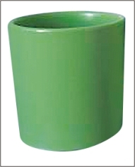 Ceramic Cylinder Vase 5x5 - Green