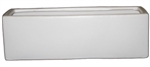 Ceramic Rectangle Vase 14x4x4 - White
