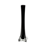 Black Eiffel tower vase, 12" Tall