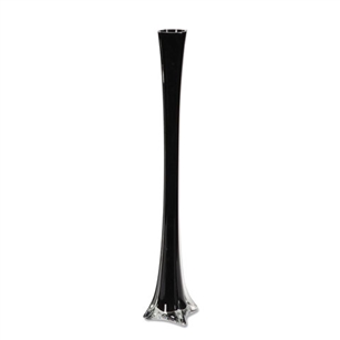 Black Eiffel tower vase, 20" Tall