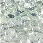 Flat Clear Marbles (5 Pound Bag)