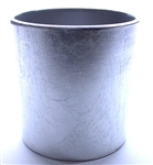 Ceramic Cylinder Vase 5x5 - Matte Silver