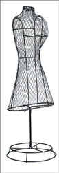Dress, Wire Form, 24" tall, Black