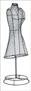 Dress, Wire Form, 24" tall, Black