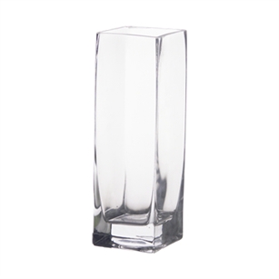 Square Glass Vase 3x3x6