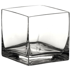 Cube Glass Vase 7x7x7