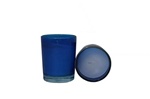 Votive with Candle - Blue (Case of 25)