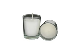 Votive with Candle - Clear (Case of 25)