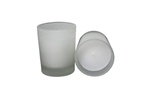 Votive with Candle - Frosted (Case of 25)