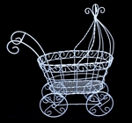 Wired Baby Carriage, Stroller 14" x 7" x 15"h