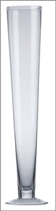 Tapered Glass Vase 24"