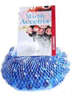 Round Glass Marbles - Ice Blue (Bag of 75 marbles)